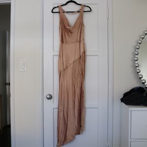Champagne Asymmetrical Dress